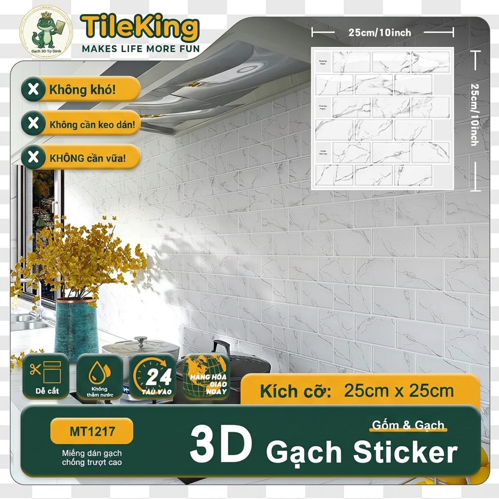 Subway Marble Trắng MT1217